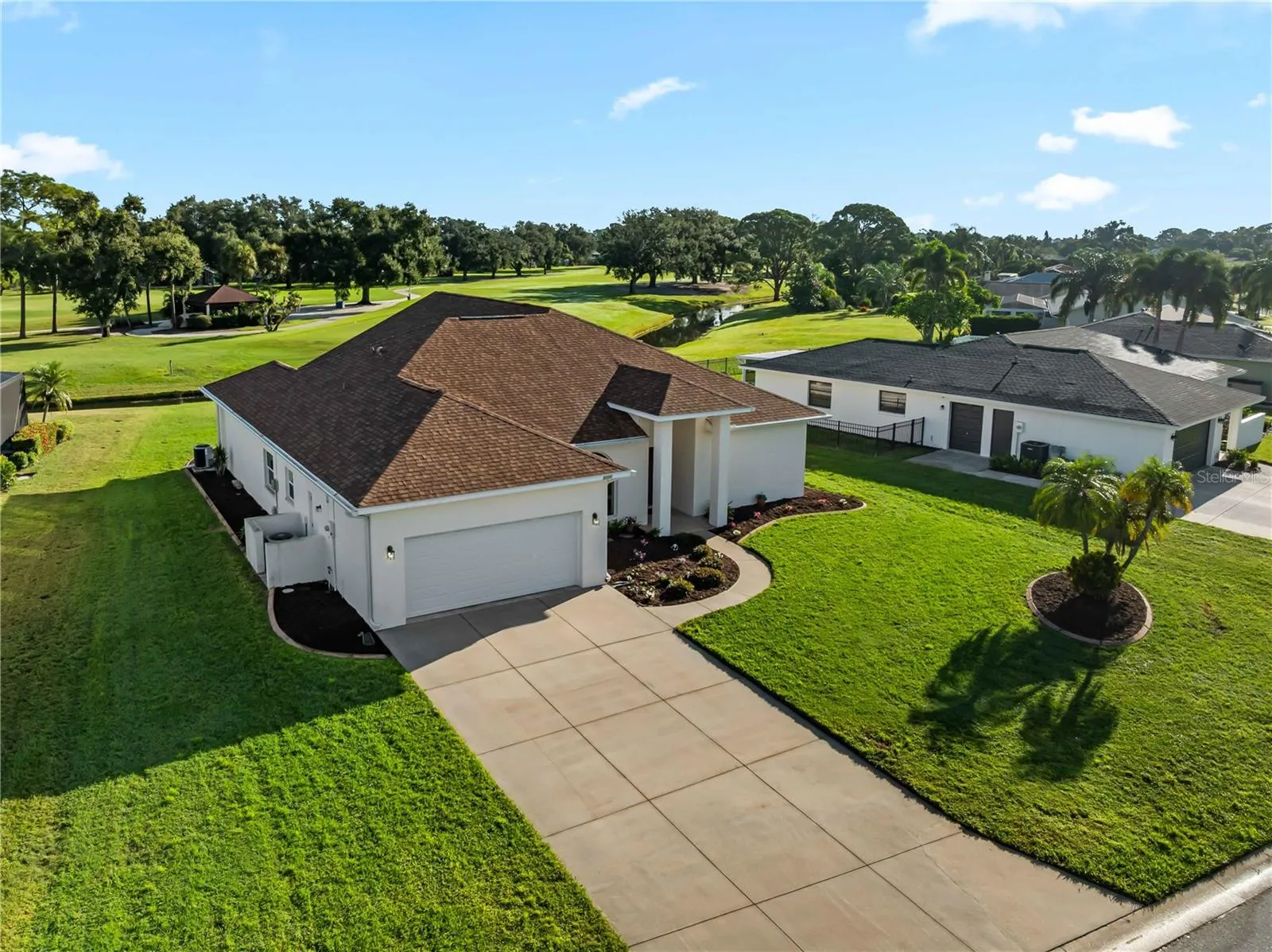 Garage and driveway