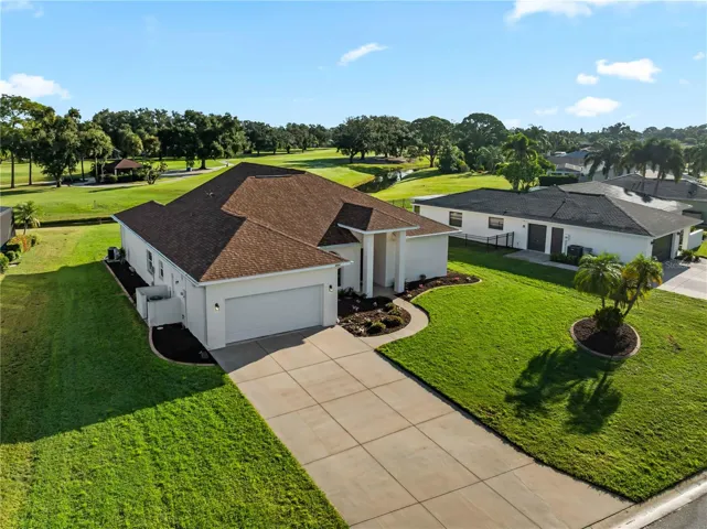 Garage and driveway