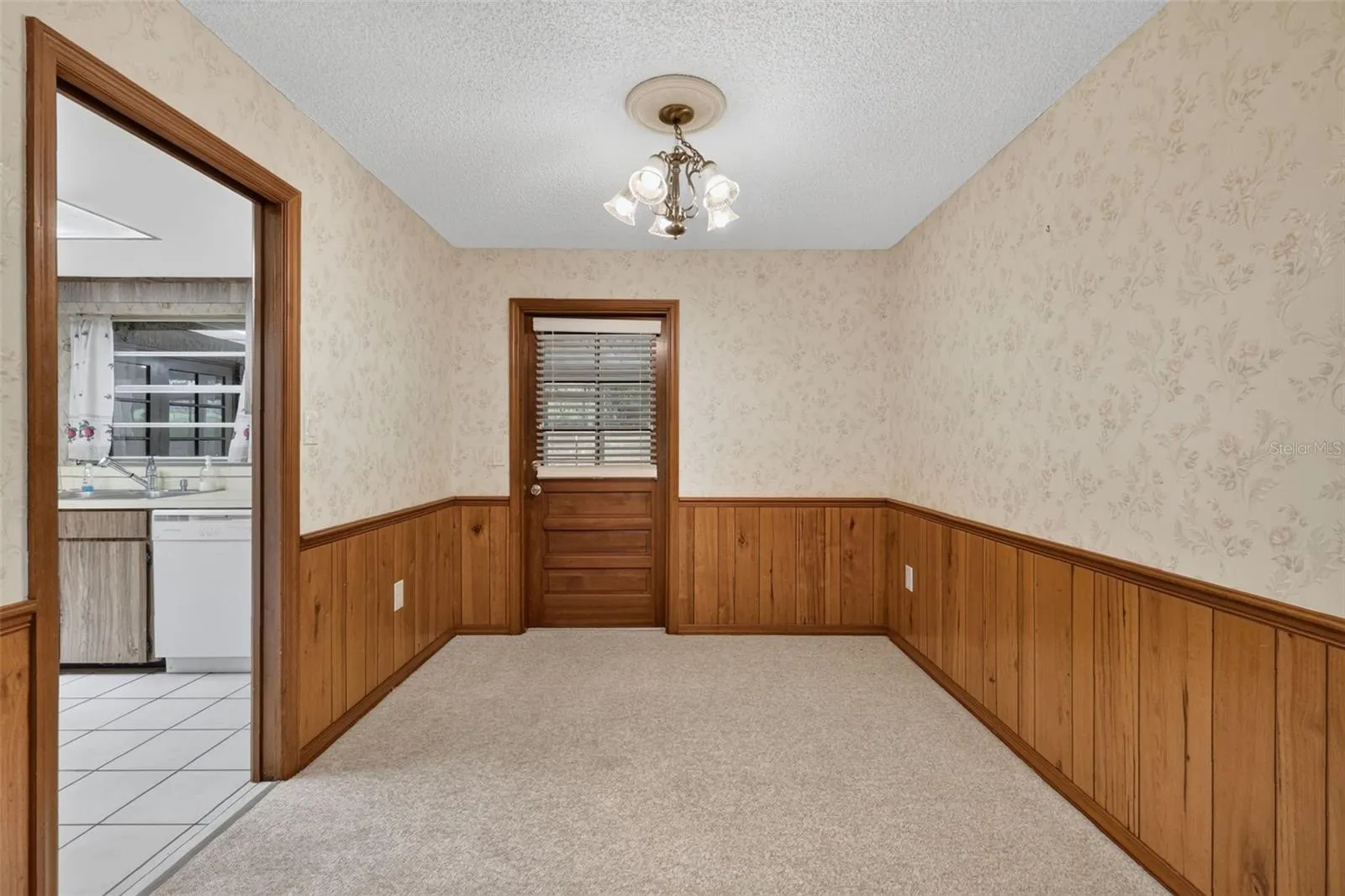 Dining Room with door to back porch
