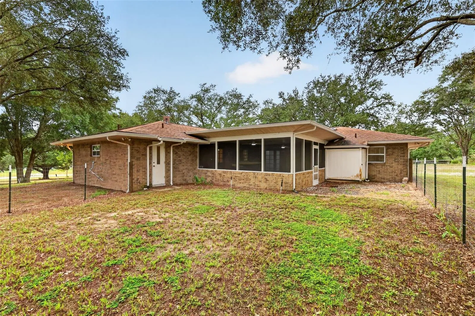 Rear of property