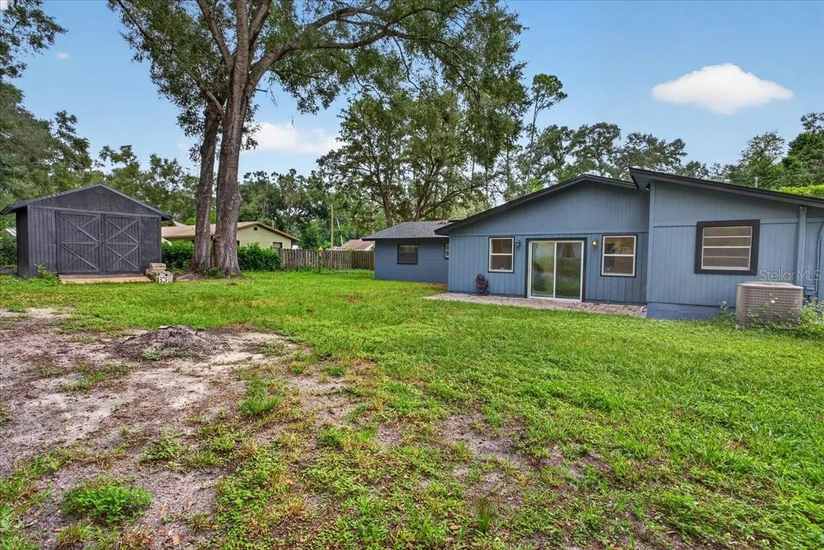 Room to roam out back! Maybe add a garden?