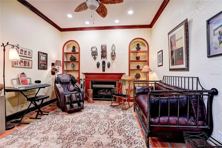 Office with Fireplace