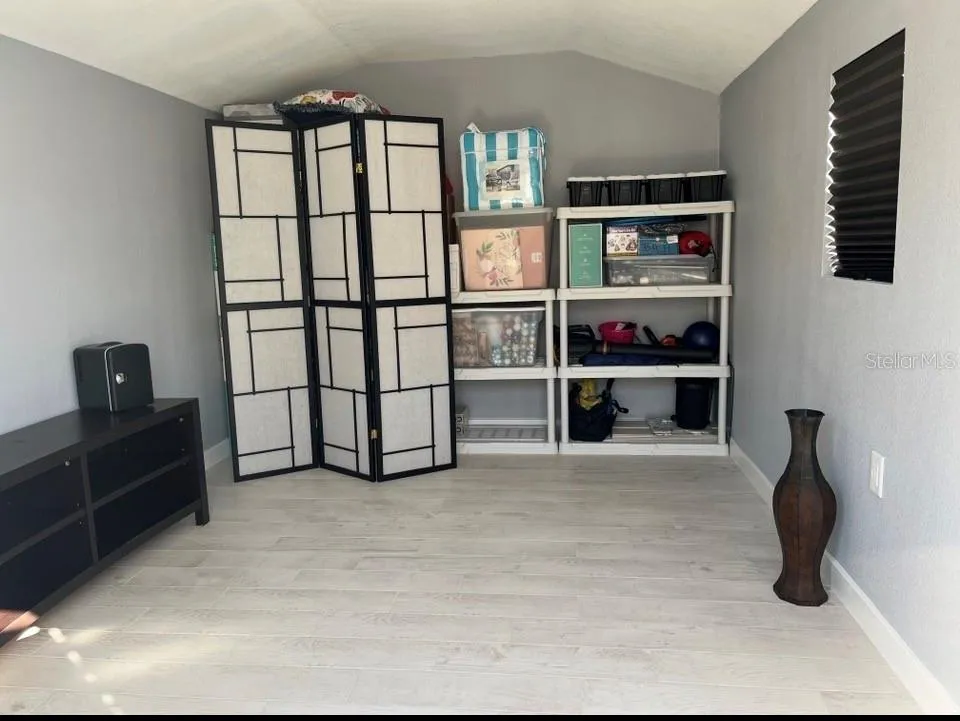 Inside Shed