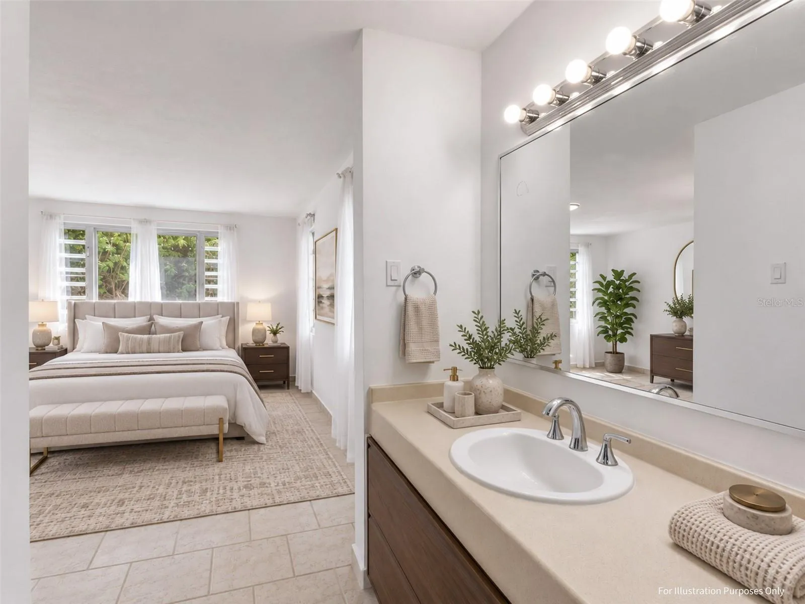 Virtual Staging for illustration purposes
