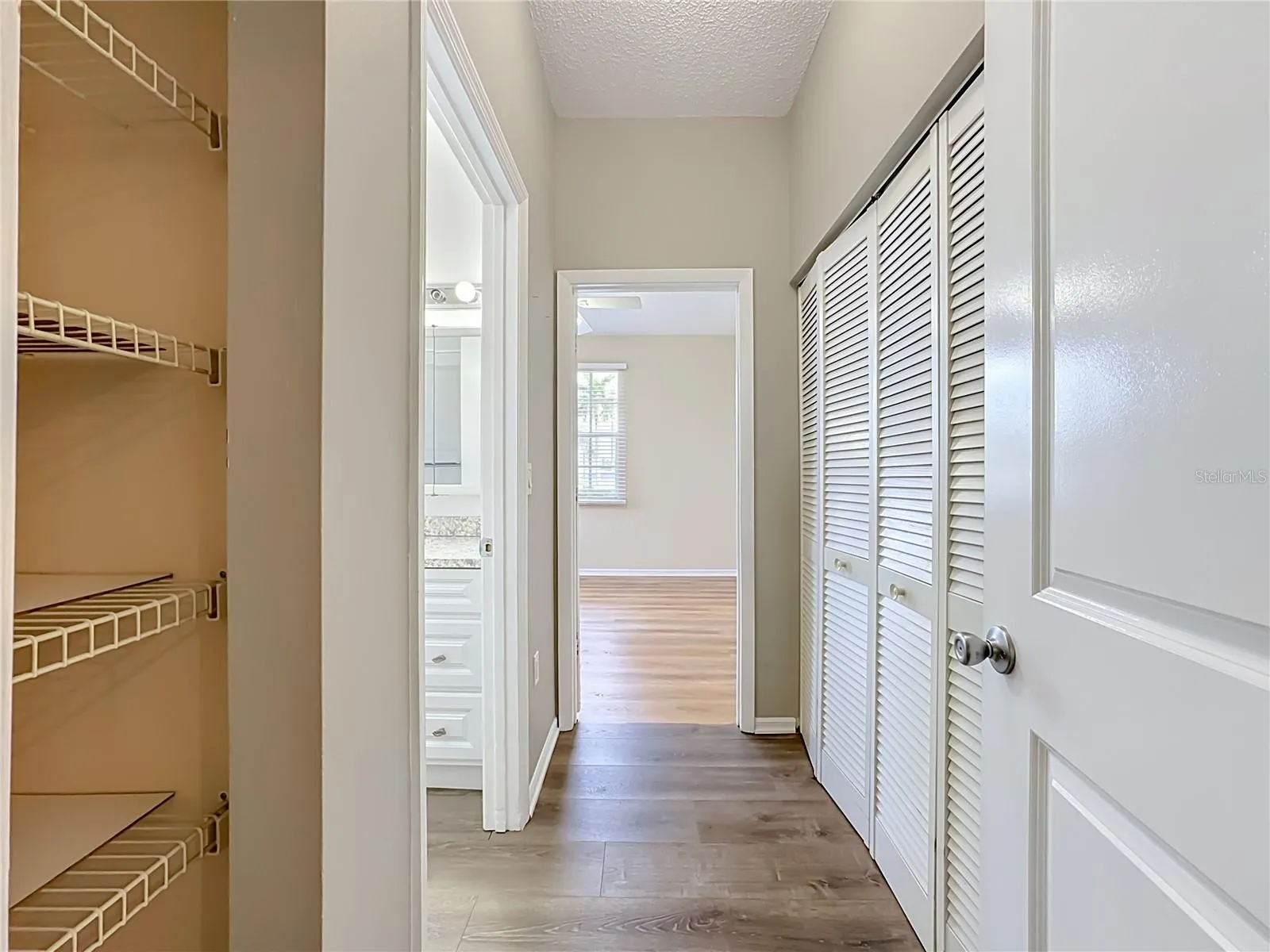 Hallway to guest bedroom.