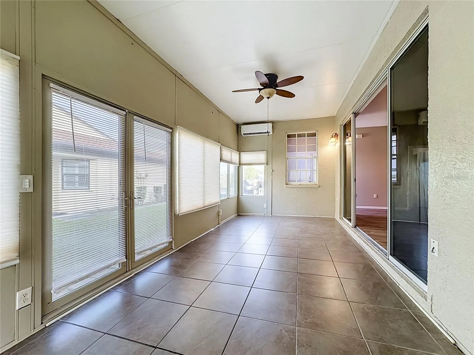 Mini split AC was replaced in 2025 for the Florida room or flex room.