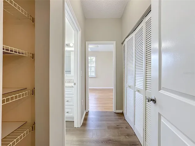 Hallway to guest bedroom.