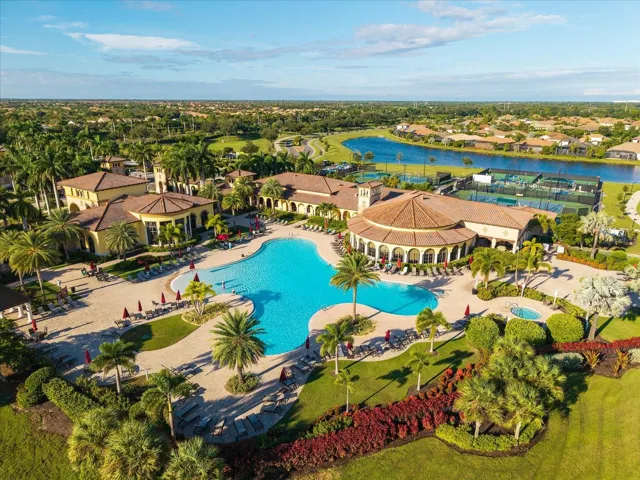 Aerial view of amenity center
