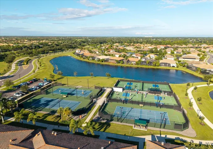Aerial view of the community