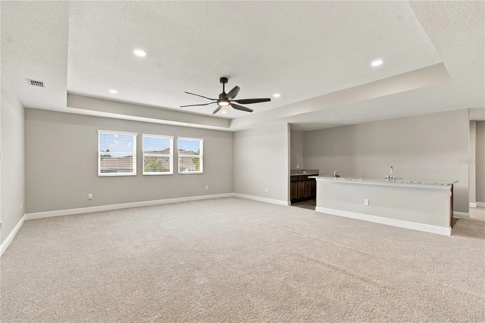 Game room with Wet bar