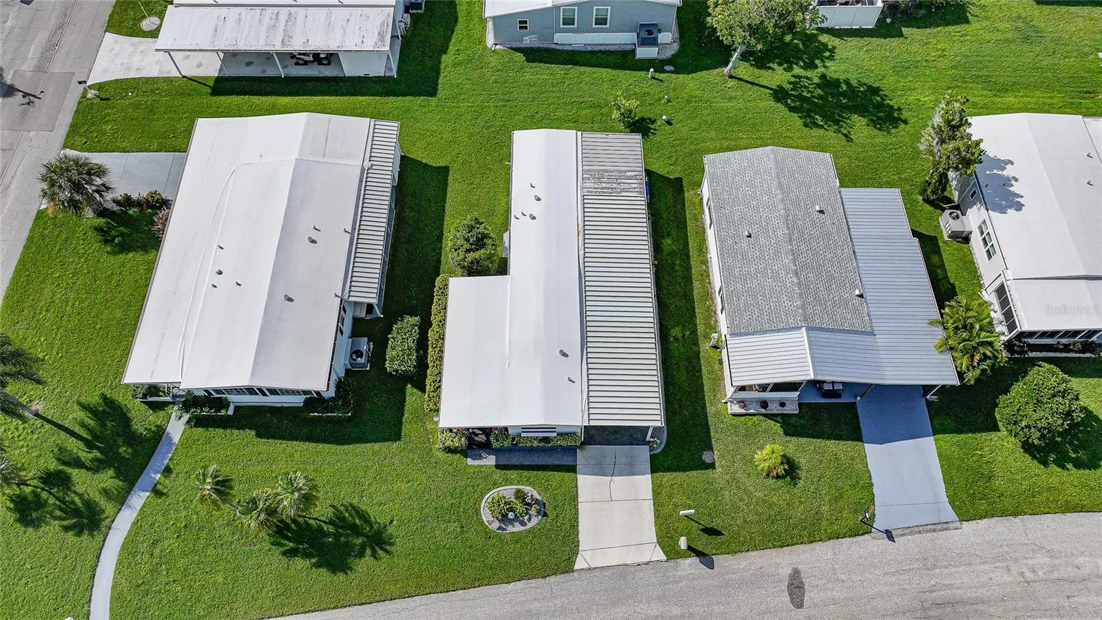 Aerial view of roof
