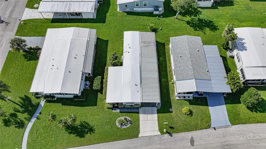 Aerial view of roof