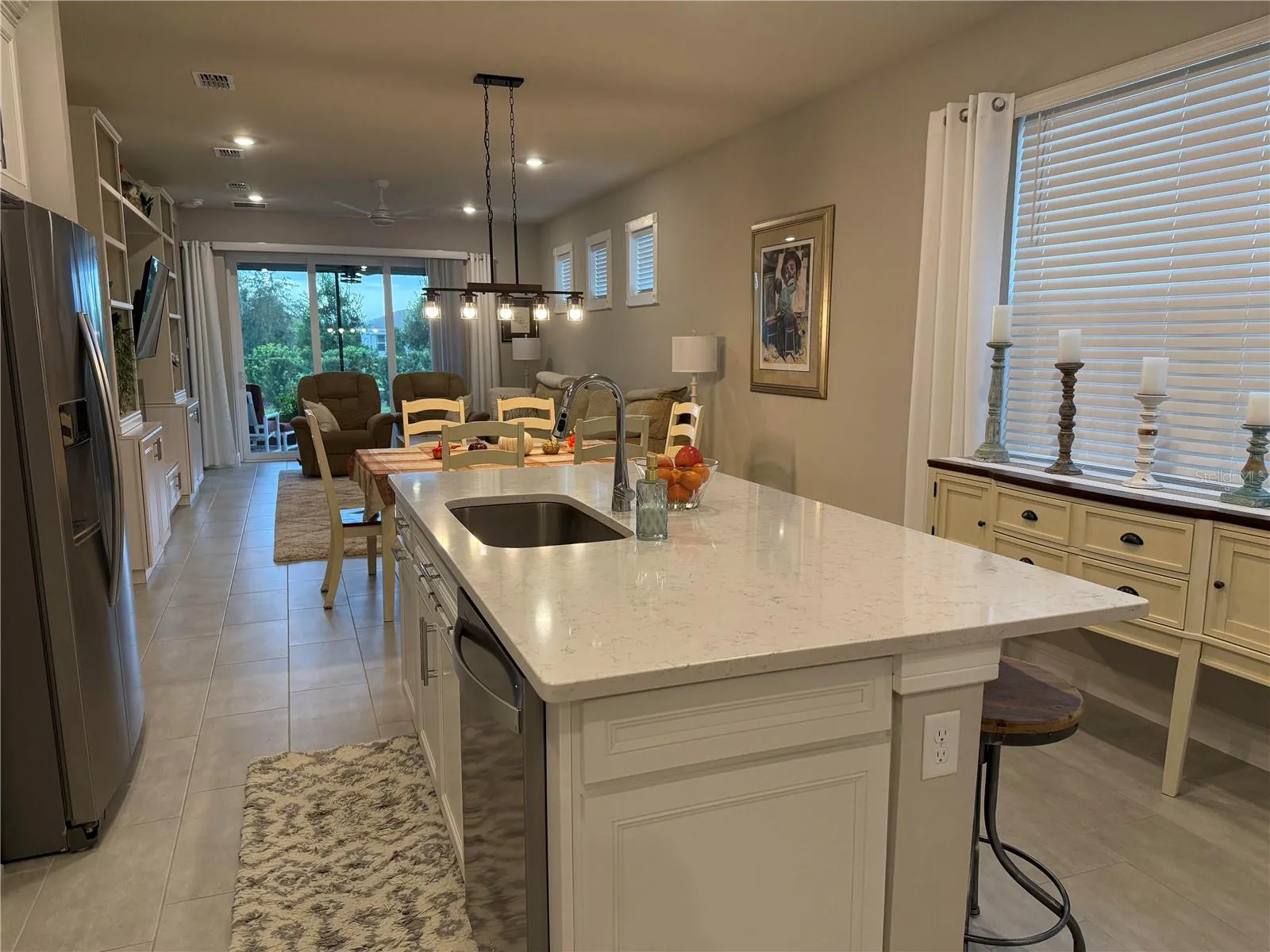 View from Kitchen to Great Room