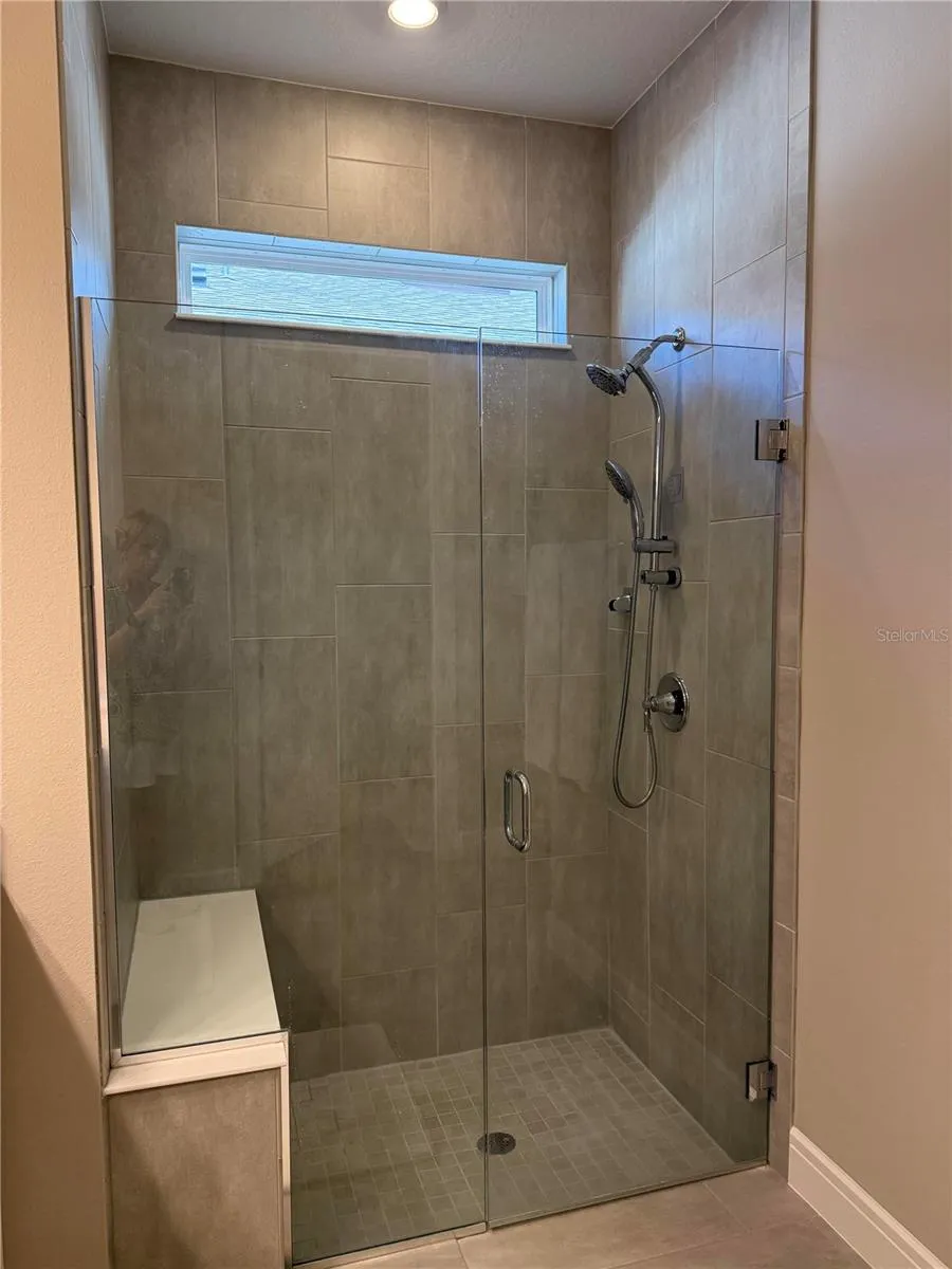 Master Bathroom Shower with Bench