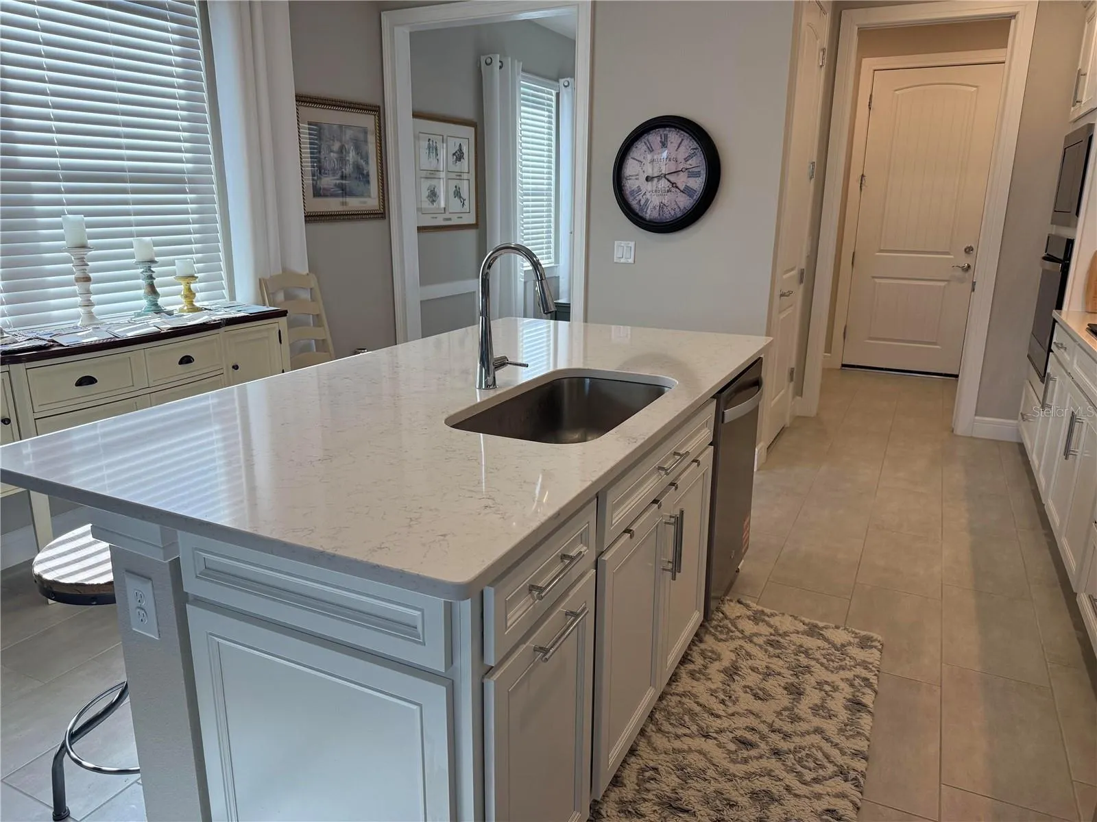 Island with Single Under mount SS Sink
