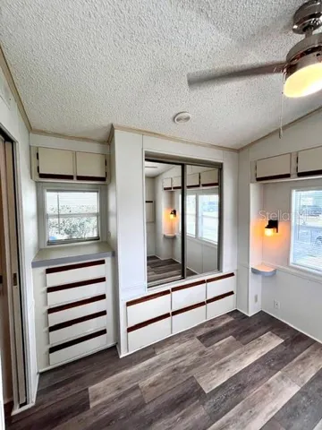 Bedroom-built-in closet and dresser