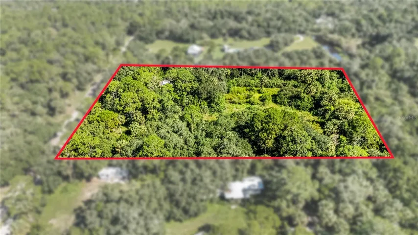 Aerial view. Boundary outline is approximate, not a survey; buyer to verify.