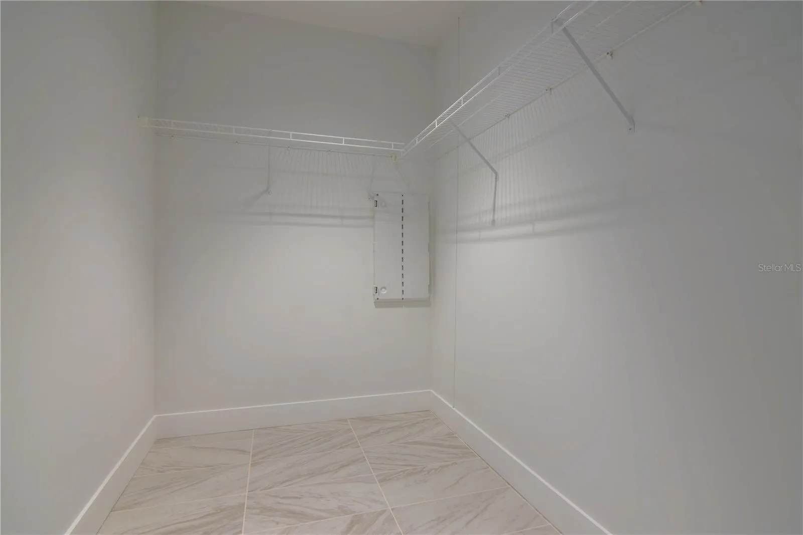 Spacious walk in closet