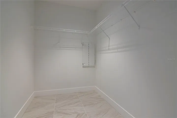 Spacious walk in closet
