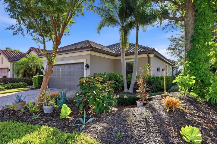 Front view of home, corner lot