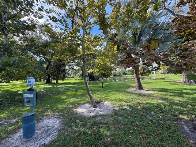 Dog park behind unit