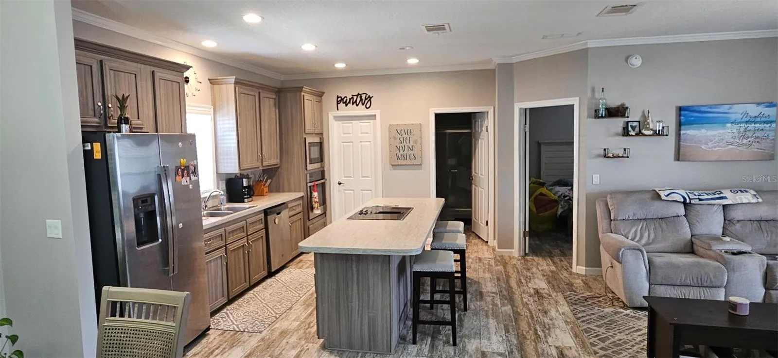 Kitchen and Living Room