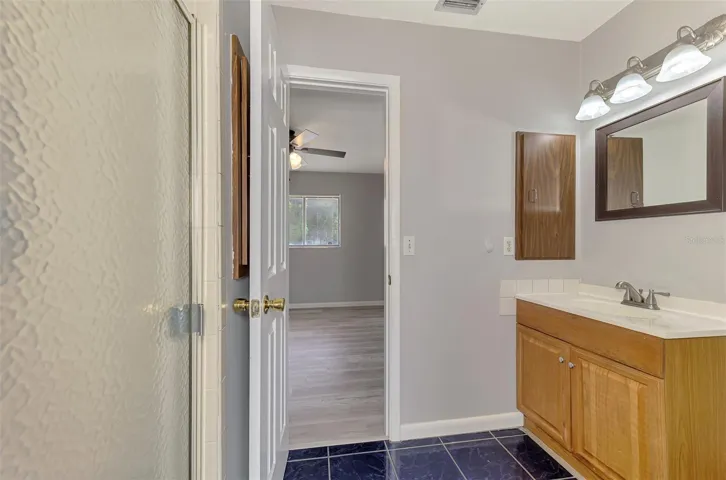 Main Bathroom has access to Bedroom