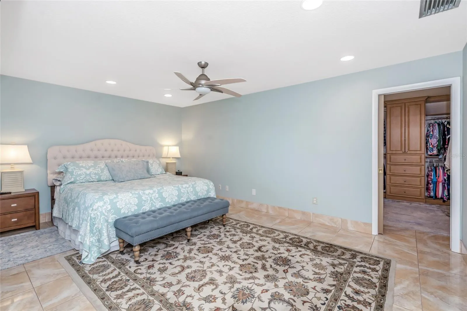 Large Primary Bedroom with large walk-in closet