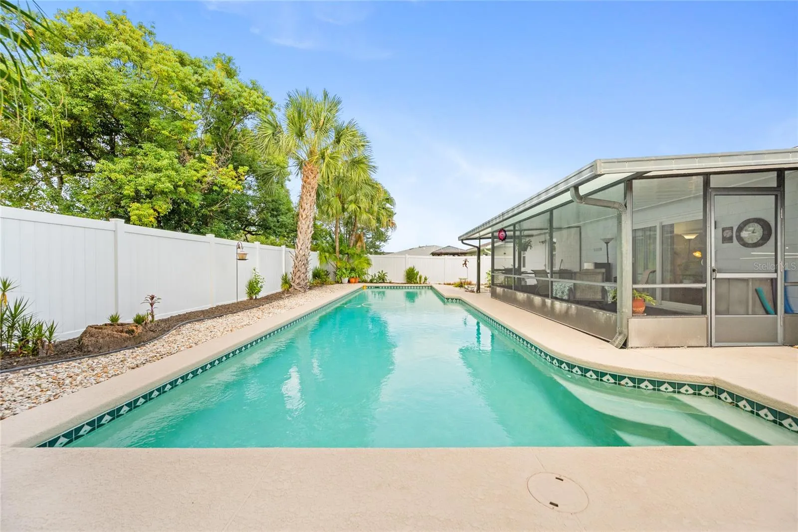 The 17' x 50' lap pool