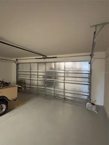 Insulation on garage door