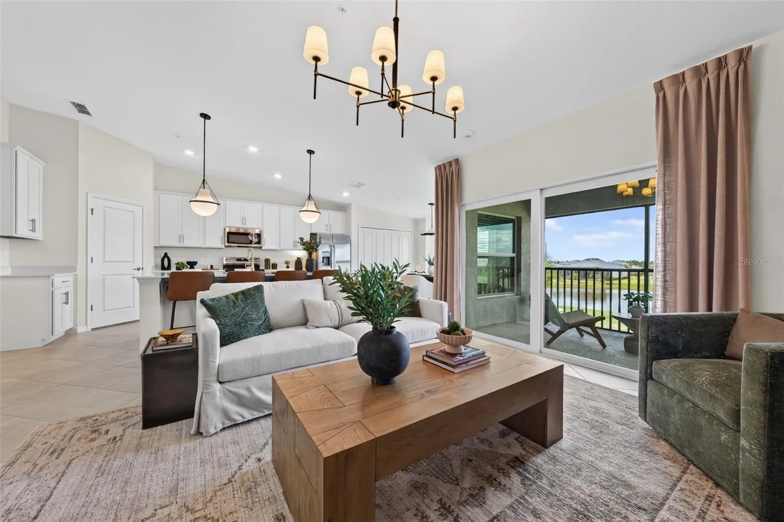 Model home - view from model, not actual unit's view