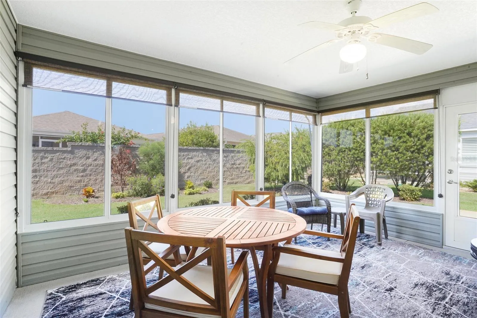 Glass Enclosed Lanai with Awning Up