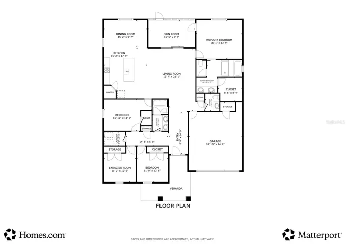 Matterport Created Floor Plan