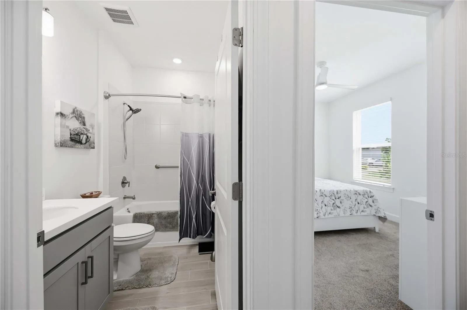 Guest bath and bedroom