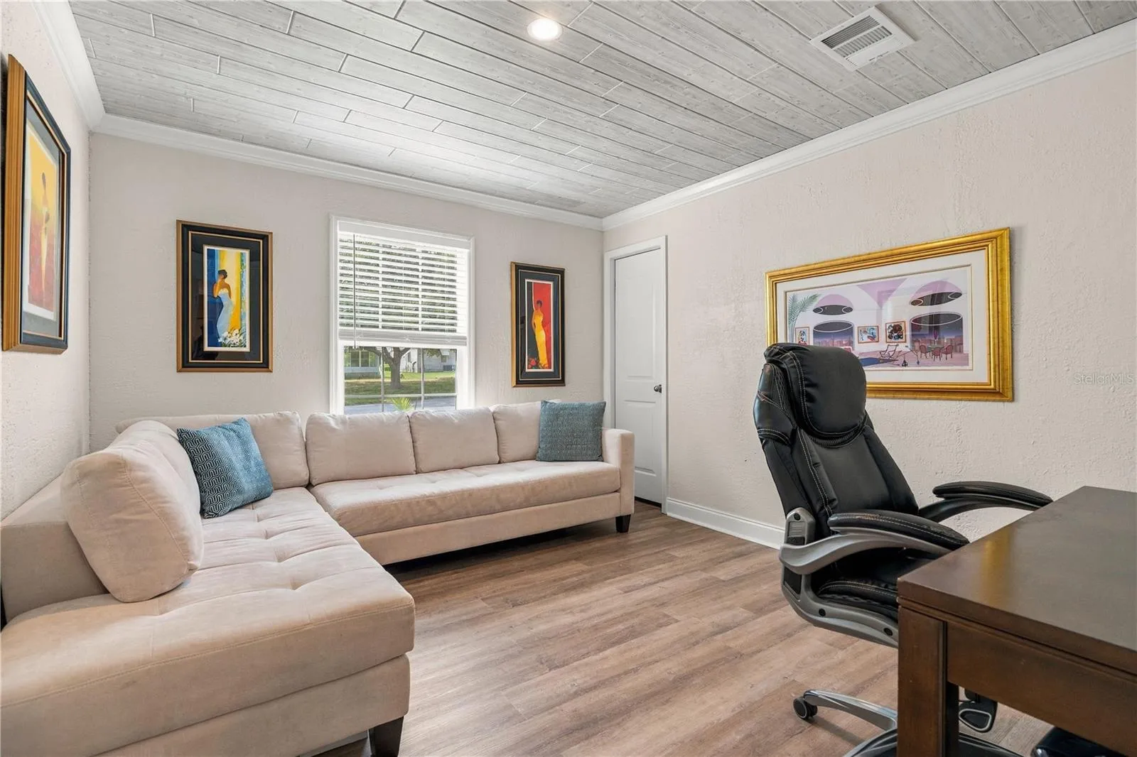 Guest Bedroom makes a perfect office w/Walk-in Closet