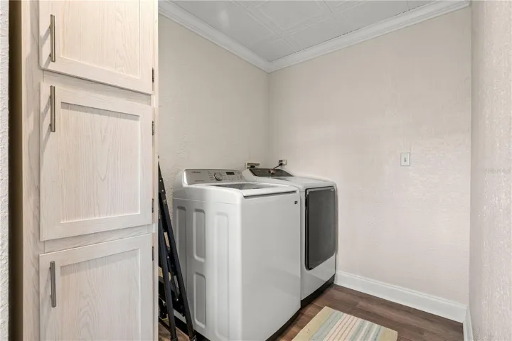 Laundry Room with Top of the Line Washer/Dryer