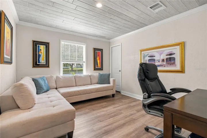 Guest Bedroom makes a perfect office w/Walk-in Closet