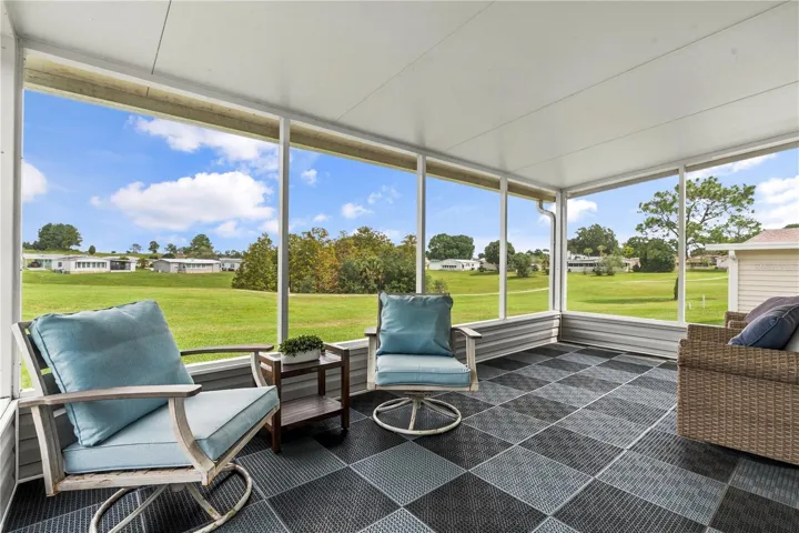 10x18.5 Screened Porch overlooking 18th Green