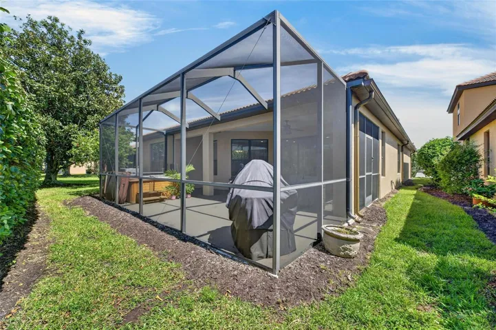 Rear of property
