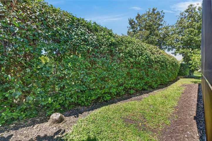 Rear of property