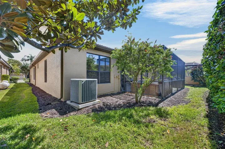 Rear of property