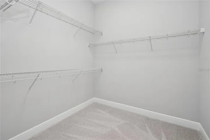 Spacious primary closet