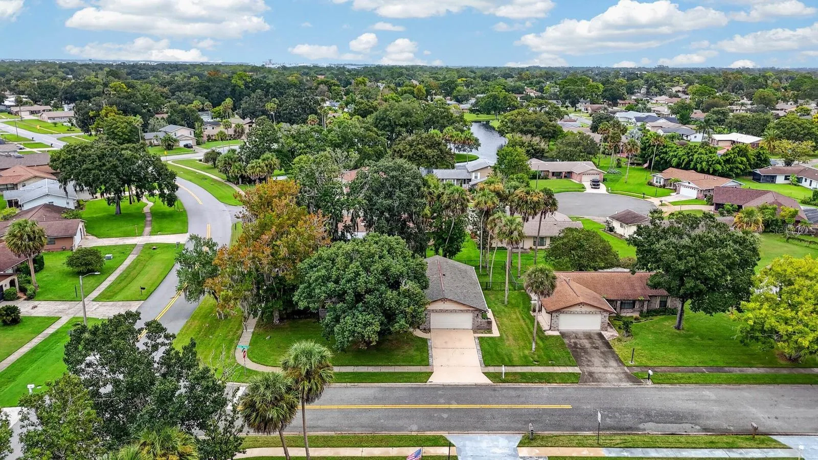 Aerial View of Home and Neighborhood