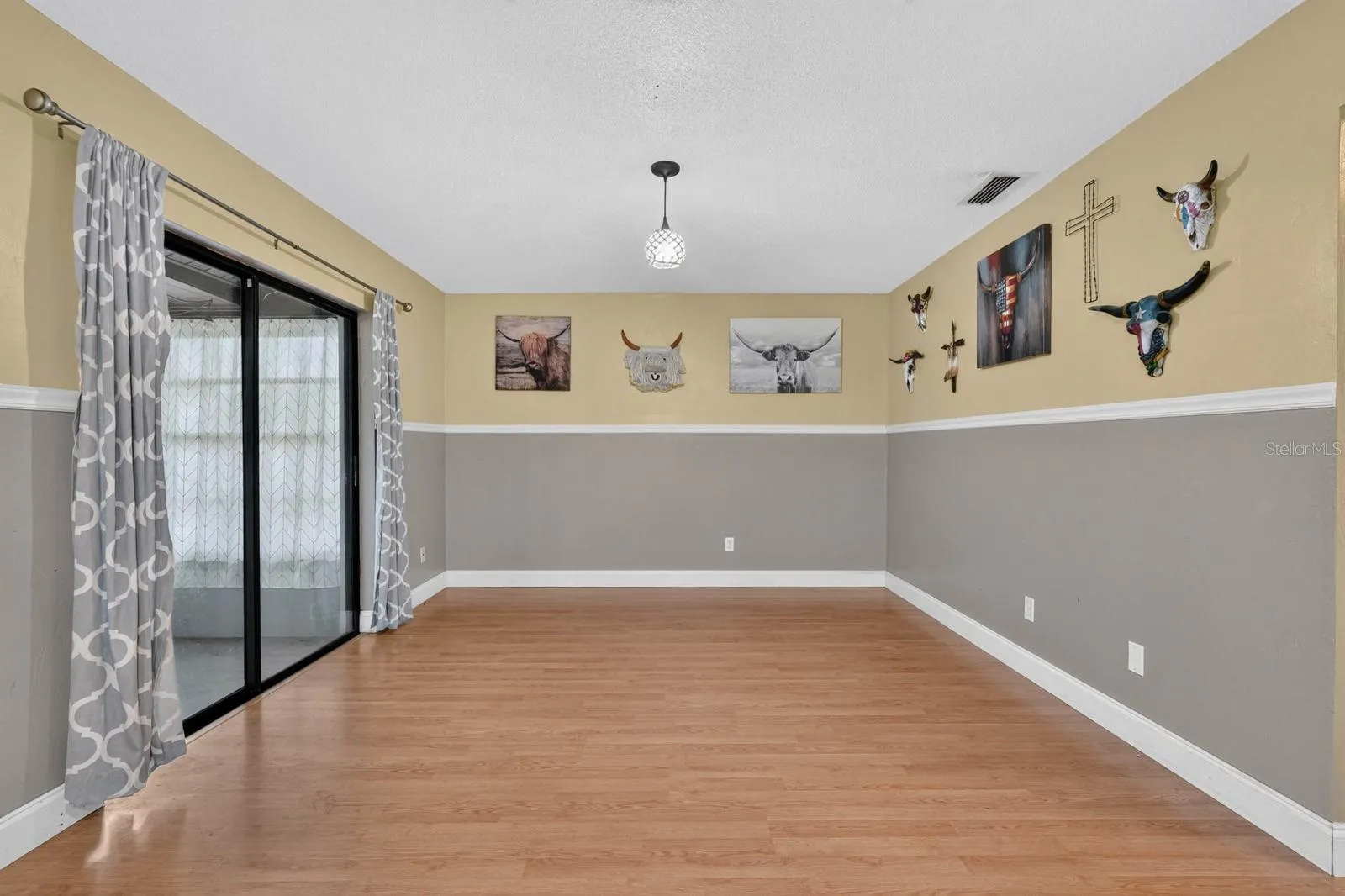 Living Area with Sliding Glass Doors