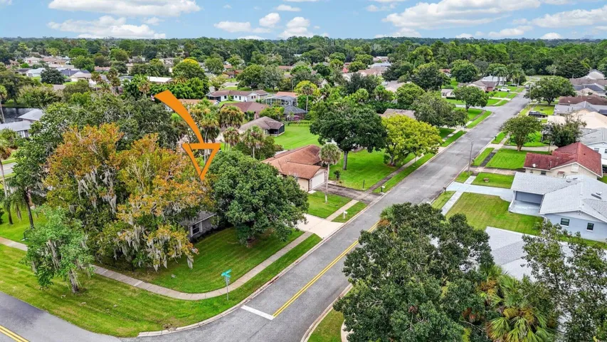 Aerial View with Property Location Marker