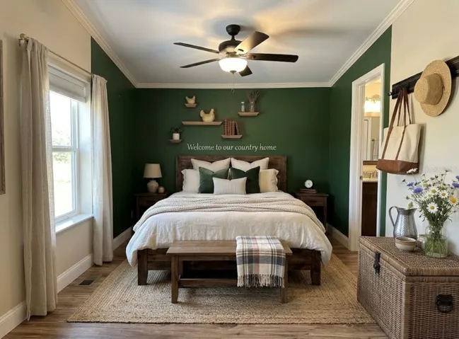 in law suite bedroom virtual staged