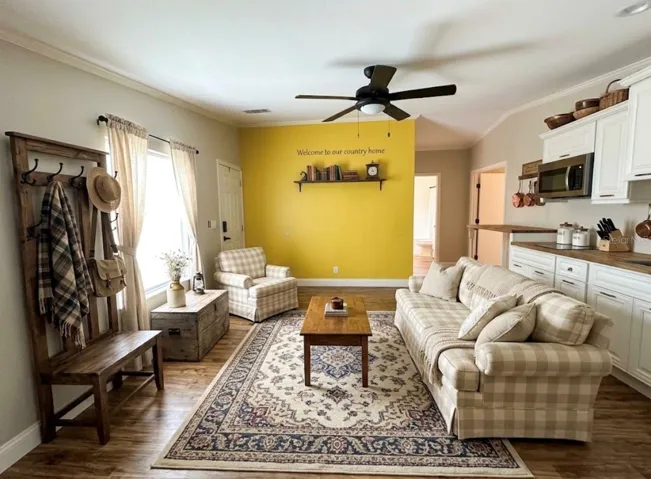 In law suite One bedroom apartment virtual staged