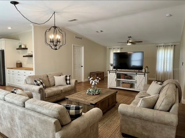 Main house living room virtual staged