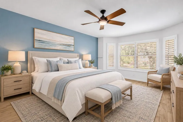 Virtually Staged: Primary Bedroom