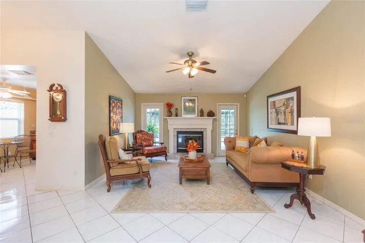 Great Room w/wood burning fireplace
